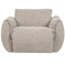 Woood Baggy draaifauteuil geweven stof naturel melange