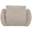 Woood Baggy draaifauteuil geweven stof naturel melange