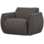 Woood Baggy draaifauteuil geweven stof warmgrijs melange