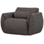 Woood Baggy draaifauteuil geweven stof warmgrijs melange