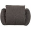 Woood Baggy draaifauteuil geweven stof warmgrijs melange