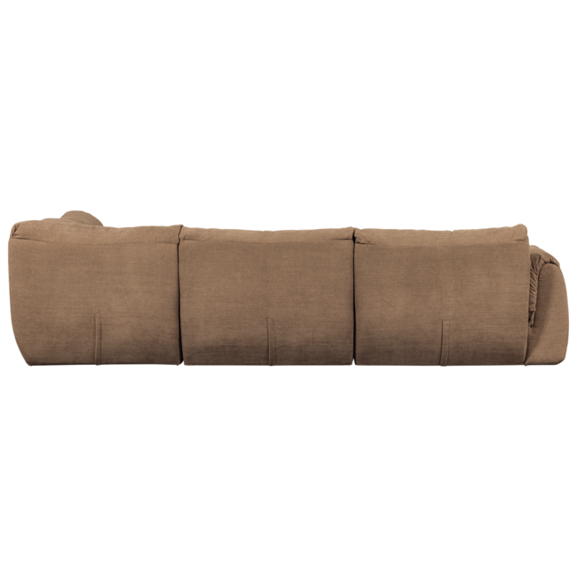 Woood Baggy hoekbank rechts geweven chenille bruin