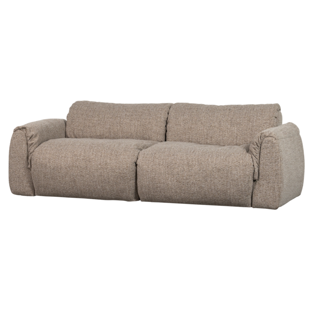 Woood Baggy 2-zits bank geweven stof bruin melange