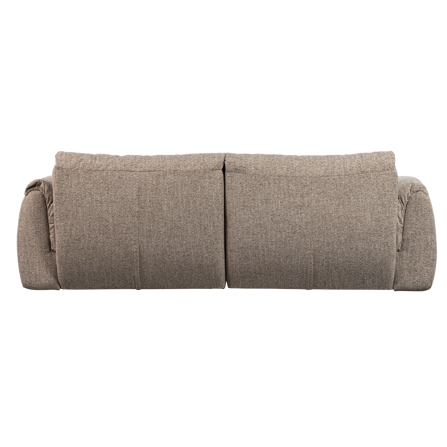 Woood Baggy 2-zits bank geweven stof bruin melange