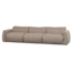 Woood Baggy 3-zits bank geweven stof bruin melange