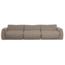 Woood Baggy 3-zits bank geweven stof bruin melange