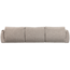 Woood Baggy 3-zits bank geweven stof naturel melange