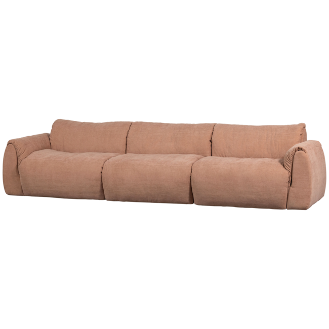 Woood Baggy 3-zits bank geweven chenille oud roze