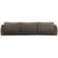 Woood Baggy 3-zits bank geweven stof warmgrijs melange