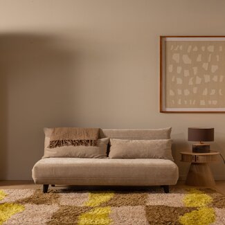 Woood Xem 1-persoons slaapbank velvet naturel