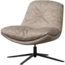 Woood Arve draaifauteuil bedrukte stof naturel melange