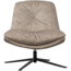 Woood Arve draaifauteuil bedrukte stof naturel melange