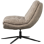 Woood Arve draaifauteuil bedrukte stof naturel melange