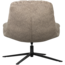 Woood Arve draaifauteuil bedrukte stof naturel melange