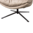 Woood Arve draaifauteuil bedrukte stof naturel melange