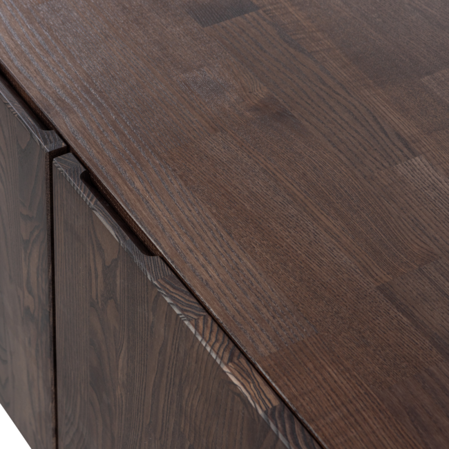 Woood Bono gravure tv meubel essen bruin [fsc]