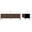 Woood Bono gravure tv meubel essen bruin [fsc]