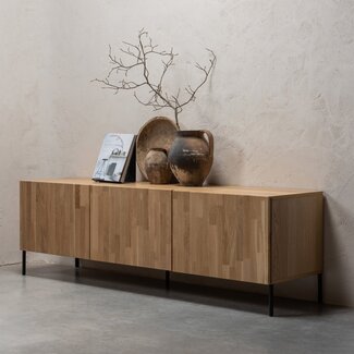 Woood Bono gravure tv meubel eiken naturel [fsc]