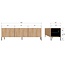 Woood Bono gravure tv meubel eiken naturel [fsc]