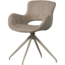 Woood Eliva eetkamerstoel structure velvet zand - set van 2
