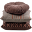 Woood Aziz kussens velvet bruin/naturel - set van 3