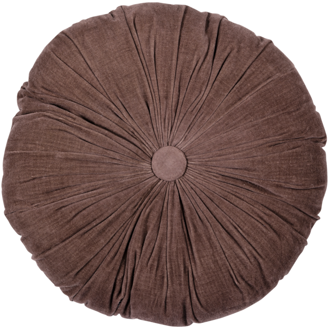 Woood Aziz kussens velvet bruin/naturel - set van 3