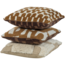 Woood Fayden kussens chenille bruin/naturel - set van 3