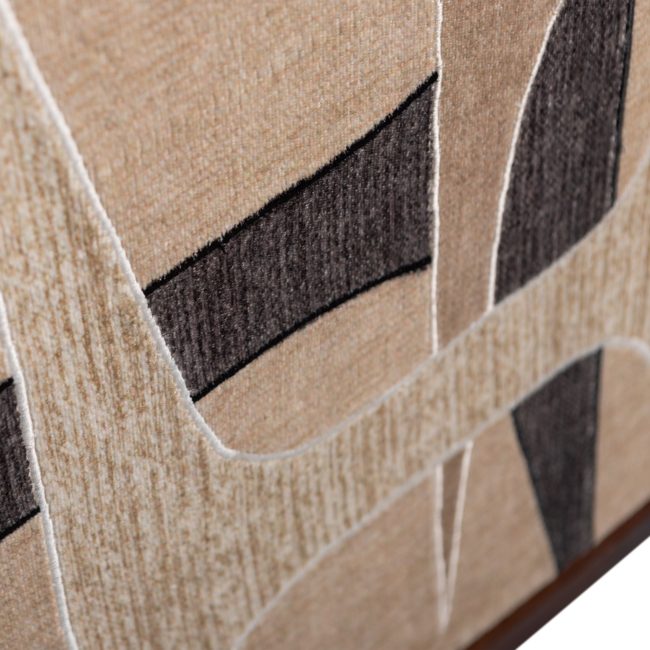 Woood Anno wanddeco katoen naturel/bruin