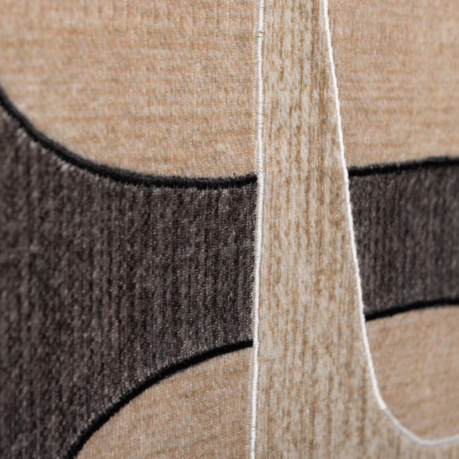 Woood Anno wanddeco katoen naturel/bruin