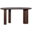 Woood Sun organische sidetable/bureau recycled teak bruin