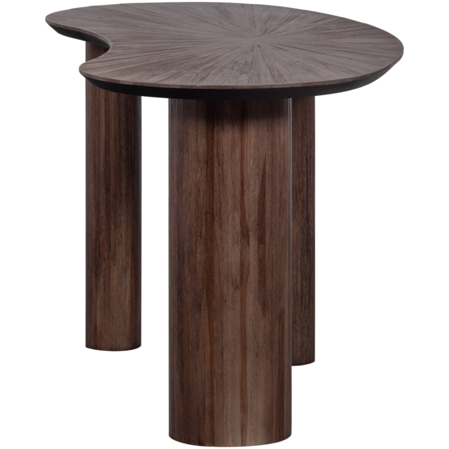 Woood Sun organische sidetable/bureau recycled teak bruin