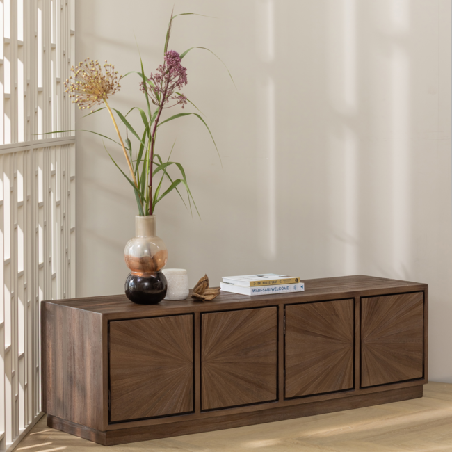 Woood Sun tv meubel recycled teak bruin