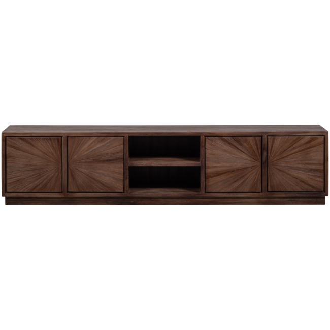 Woood Sun tv meubel met open vak recycled teak bruin