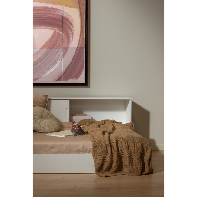 Woood Carter bed grenen wit 90x200cm [fsc]