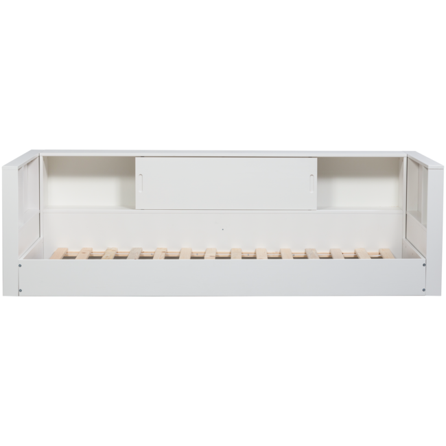 Woood Carter bedbank grenen wit [fsc]