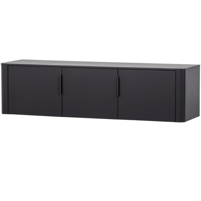 Woood Gunnar tv meubel 154 cm grenen matzwart [fsc]