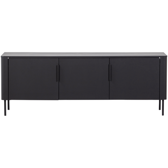 Woood Gunnar tv meubel 154 cm grenen matzwart [fsc]