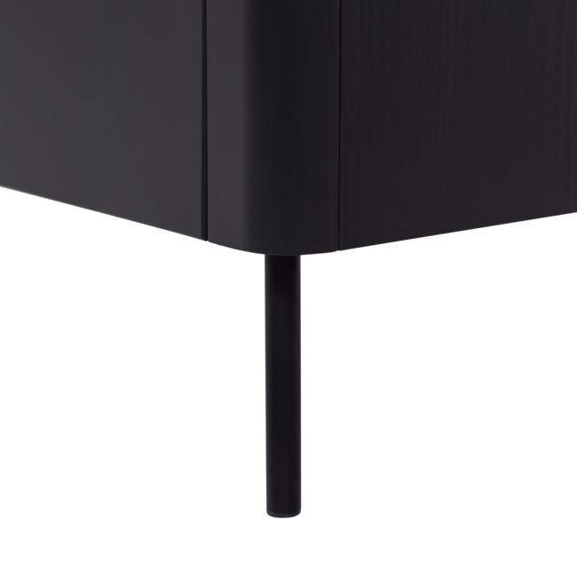 Woood Gunnar tv meubel 154 cm grenen matzwart [fsc]