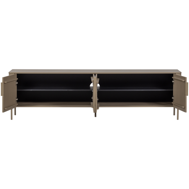 Woood Gunnar tv meubel 200 cm grenen mud [fsc]