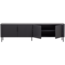 Woood Gunnar tv meubel 200 cm grenen matzwart [fsc]
