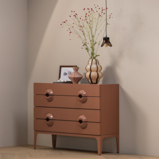 Woood Elle hanglamp klein glas bruin