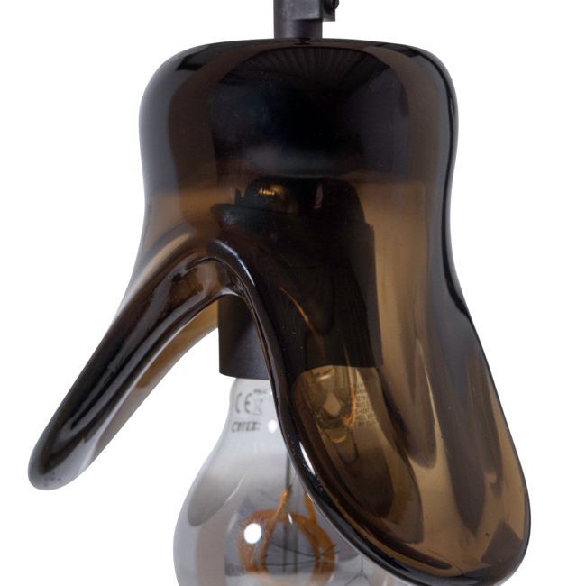 Woood Elle hanglamp klein glas bruin