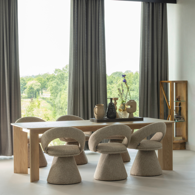 Woood Kella 1-deurs kast mango hout bruin