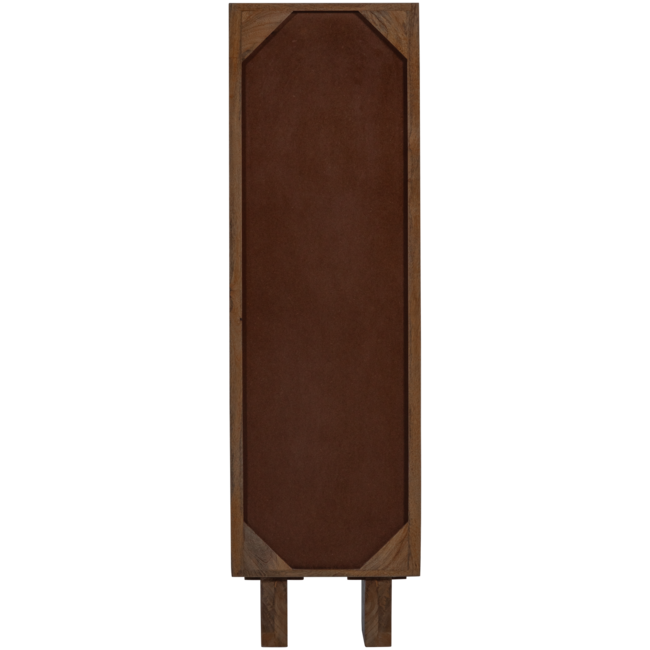 Woood Kella 1-deurs kast mango hout bruin