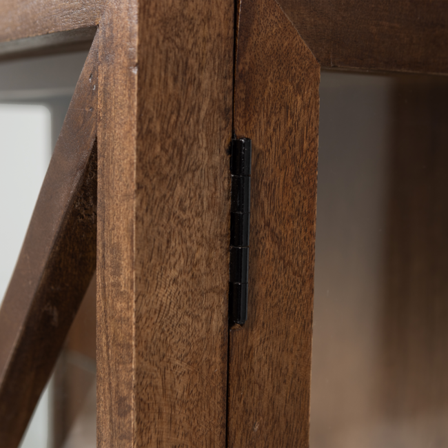 Woood Kella 1-deurs kast mango hout bruin