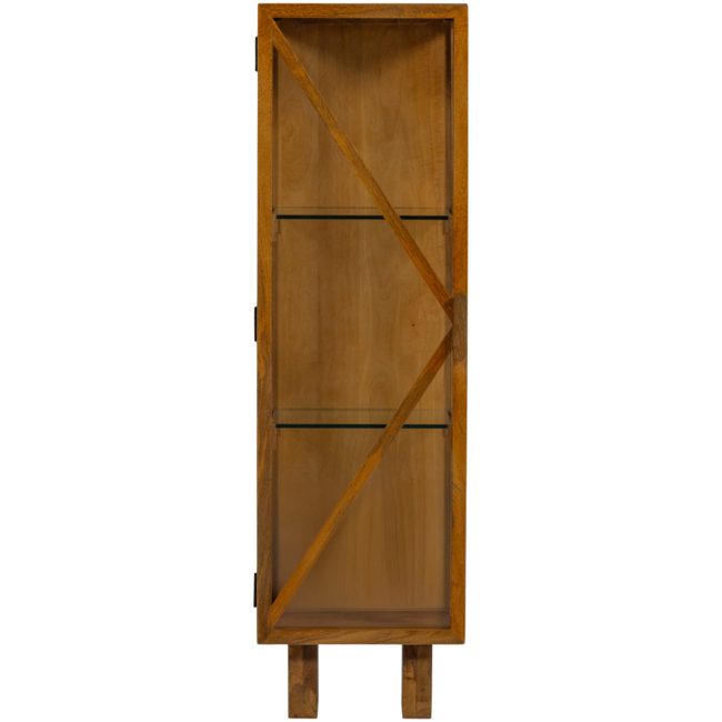 Woood Kella 1-deurs kast mango hout naturel