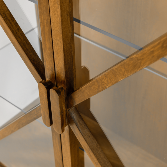 Woood Kella 2-deurs kast mango hout naturel