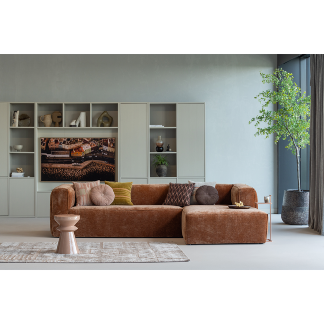 Woood Lovi vloerkleed polyester/katoen taupe 170x240cm