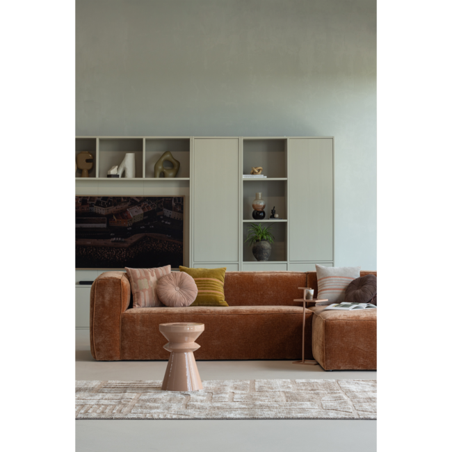 Woood Lovi vloerkleed polyester/katoen taupe 170x240cm