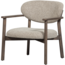 Woood Udar fauteuil met houten frame donkerbruin